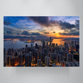 Sunset in the city